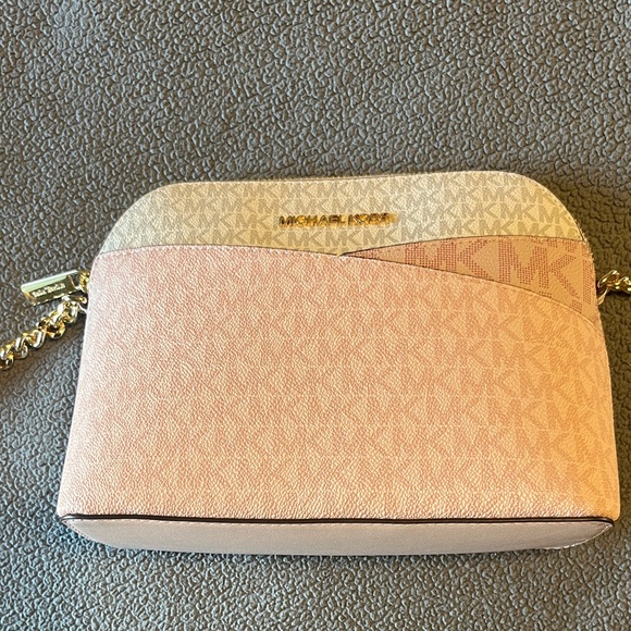Michael Kors Handbags - Michael Kors Blush and Beige Crossbody Bag